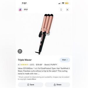 Rose Gold Hair Waver by Purify